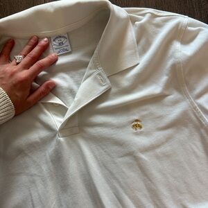 Vintage Brooks Brothers Cream Polo Shirt